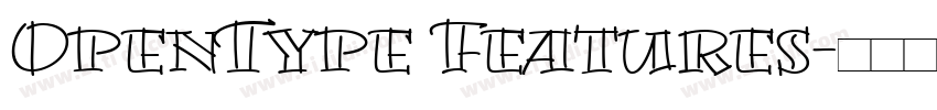 OpenType Features字体转换
